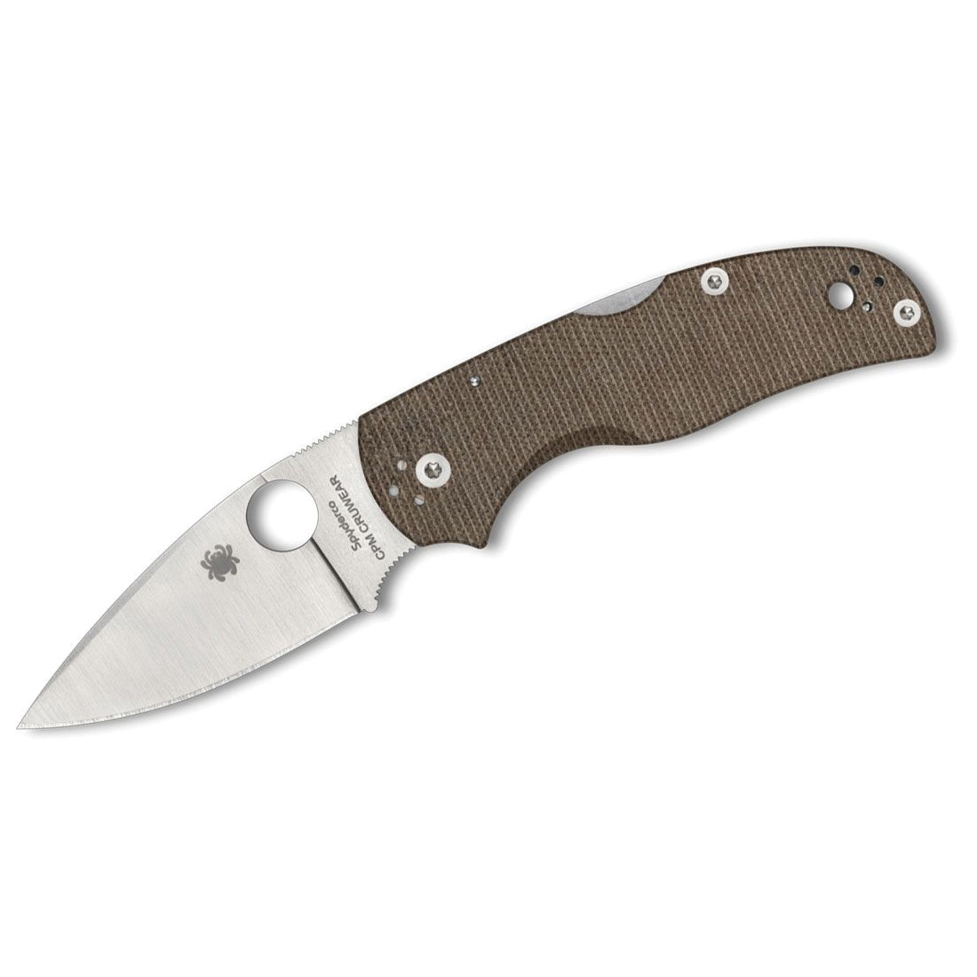 Spyderco Native 5 Folding Knife Drop Point, Brown - Spyderco