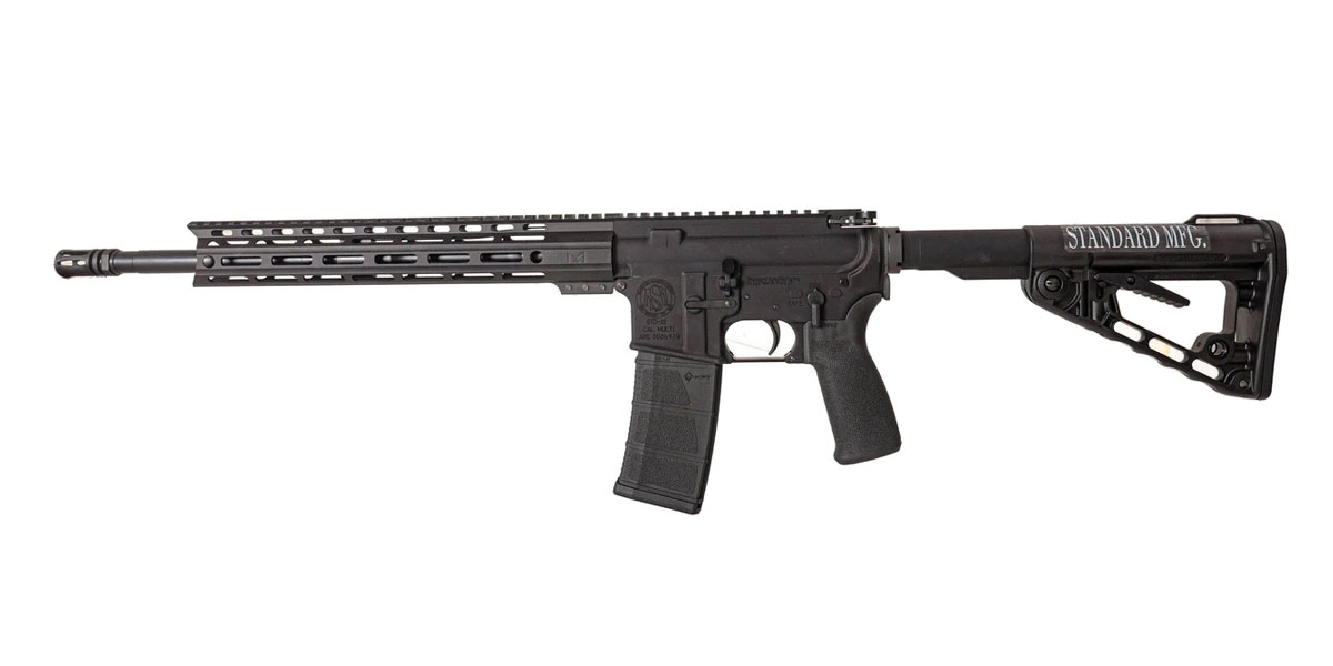 Standard MFG STD-15 5.56x45 Carbine Length AR-15 Rifle, Black - 16721 - Standard Mfg