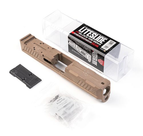 Strike Industries LITESlide for Glock 19 GEN 3, FDE - SI-G-LITESLIDE-19-FDE - Strike Industries