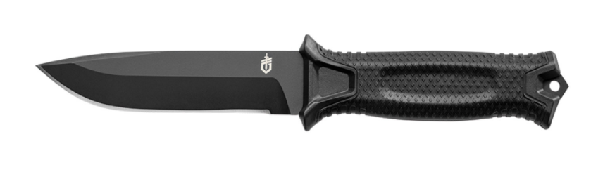 Gerber StrongArm Fixed Blade Fine Edge Knife, Black - Gerber