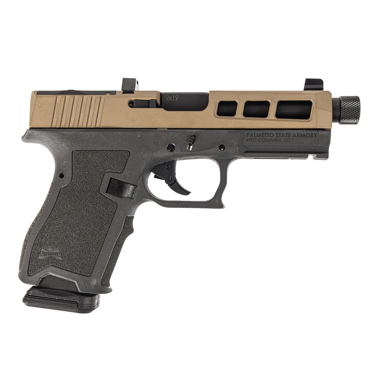 PSA Dagger Compact 9mm Pistol With SW1 Extreme Carry Cut RMR Slide & Threaded Barrel, 2-Tone Flat Dark Earth - Palmetto State Armory
