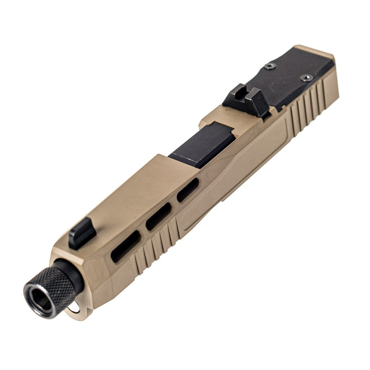 PSA Dagger Complete SW2 RMR Slide Assembly With Threaded Barrel, FDE