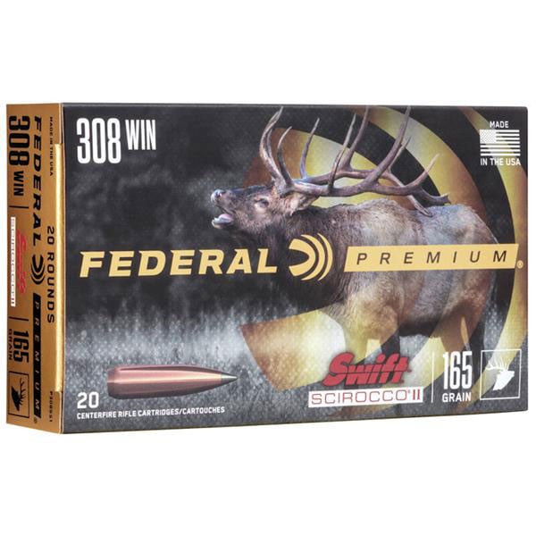 Federal 165 gr Swift Scirocco II .308 Win Ammo - P308SS1 - Federal