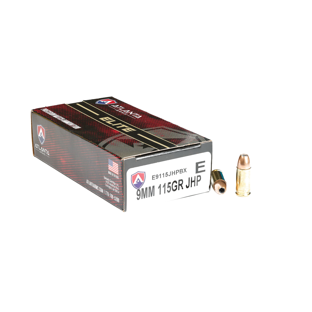 Atlanta Arms Elite 9mm 115 gr JHP 50rds - Atlanta Arms