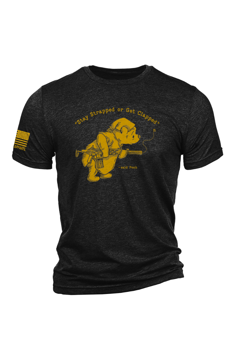 Nine Line Pooh Bear, Charcoal Black - Medium