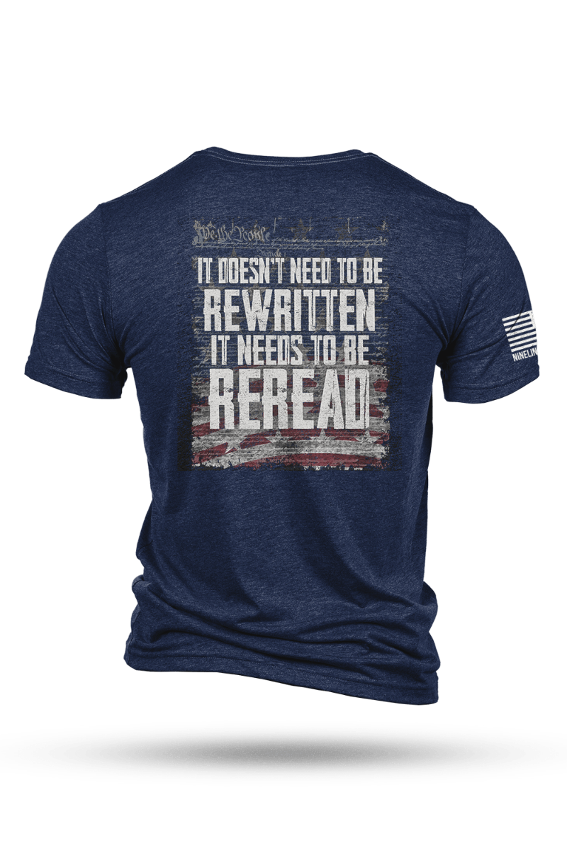 Nine Line Re Read, Navy - X-Large