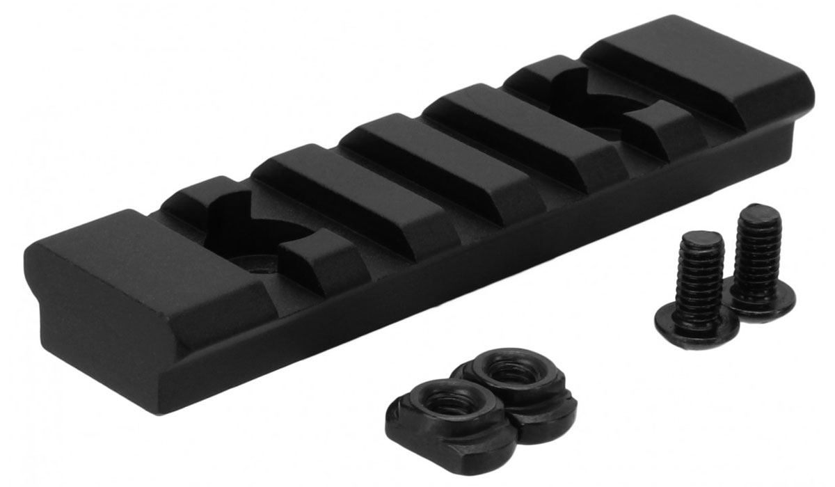 TacFire 7 Slot M-LOK Picatinny Rail Section, Black - MAR105M - Tacfire