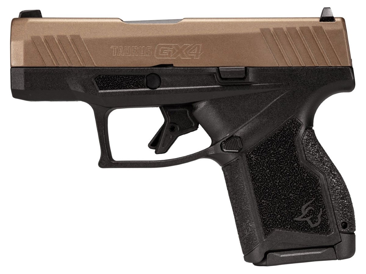 Taurus GX4 9mm Pistol, Midnight Bronze/Black - 1-GX4M93L - Taurus