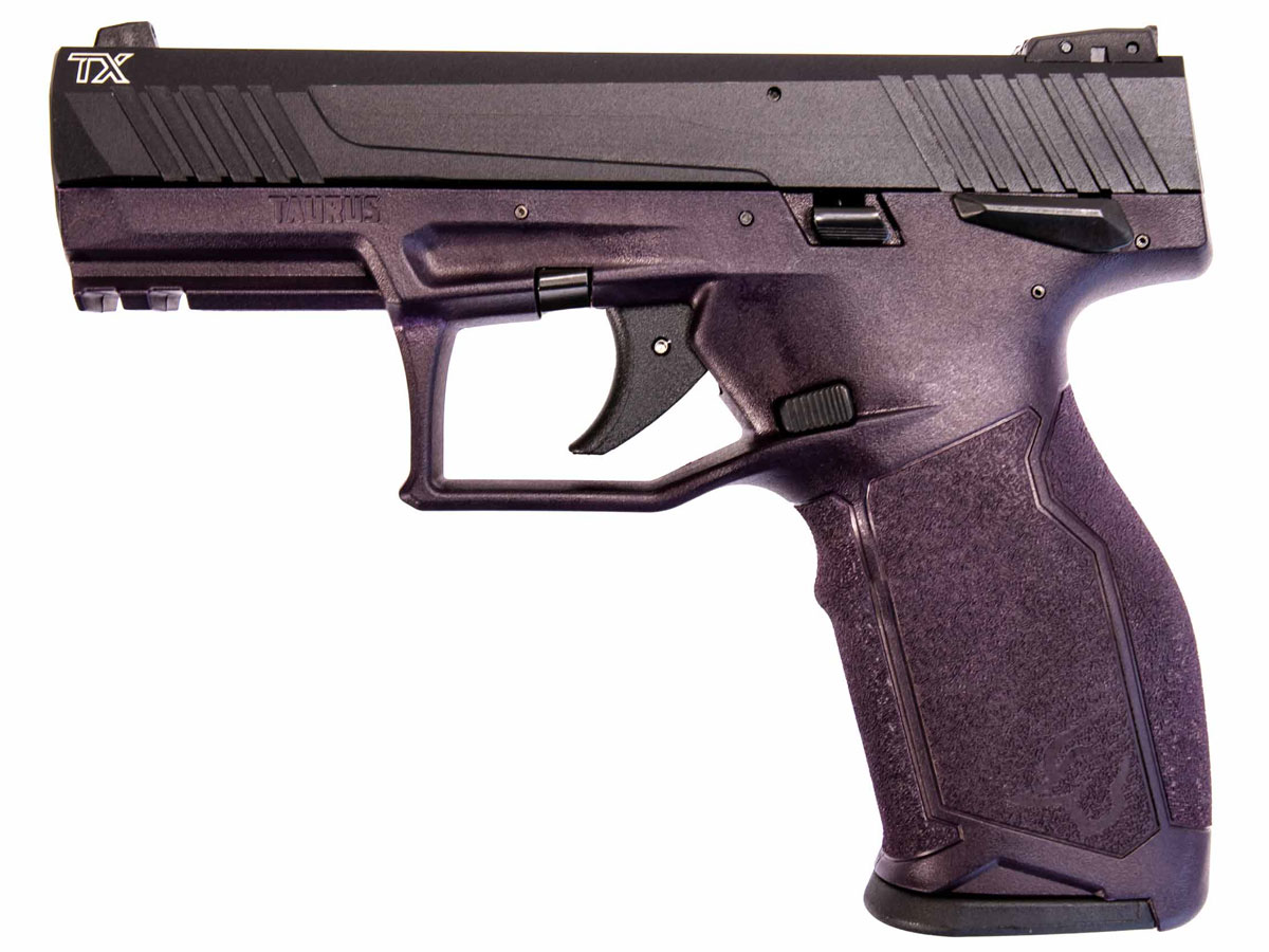 Taurus TX22 .22 LR Pistol, Wine Purple/Black - 1-TX22141P - Taurus