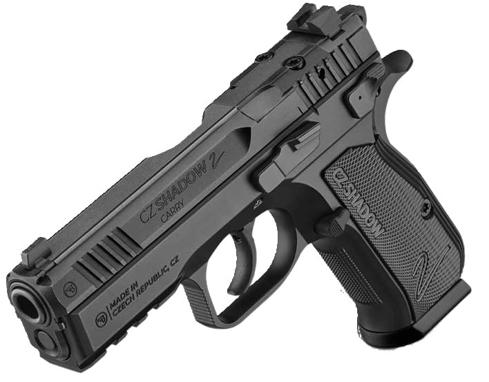 CZ Shadow 2 Carry 4" 9mm 15rd Pistol, Black - 91244 - Cz
