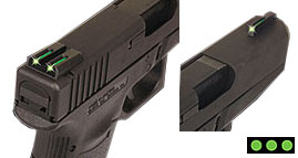 TruGlo Brite-Site Series - TFO (F-GRN/R-GRN) Kimber TG131KT - Truglo