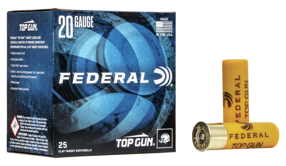 Federal 20ga 2.75" 2.5DE 7/8oz #9 Top Gun Ammunition 25rds - TG20 9
