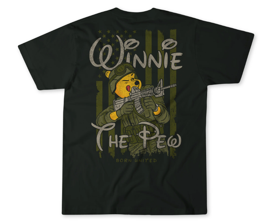 Born United Winnie the Pew T-Shirt, Medium - BU-Pew-M