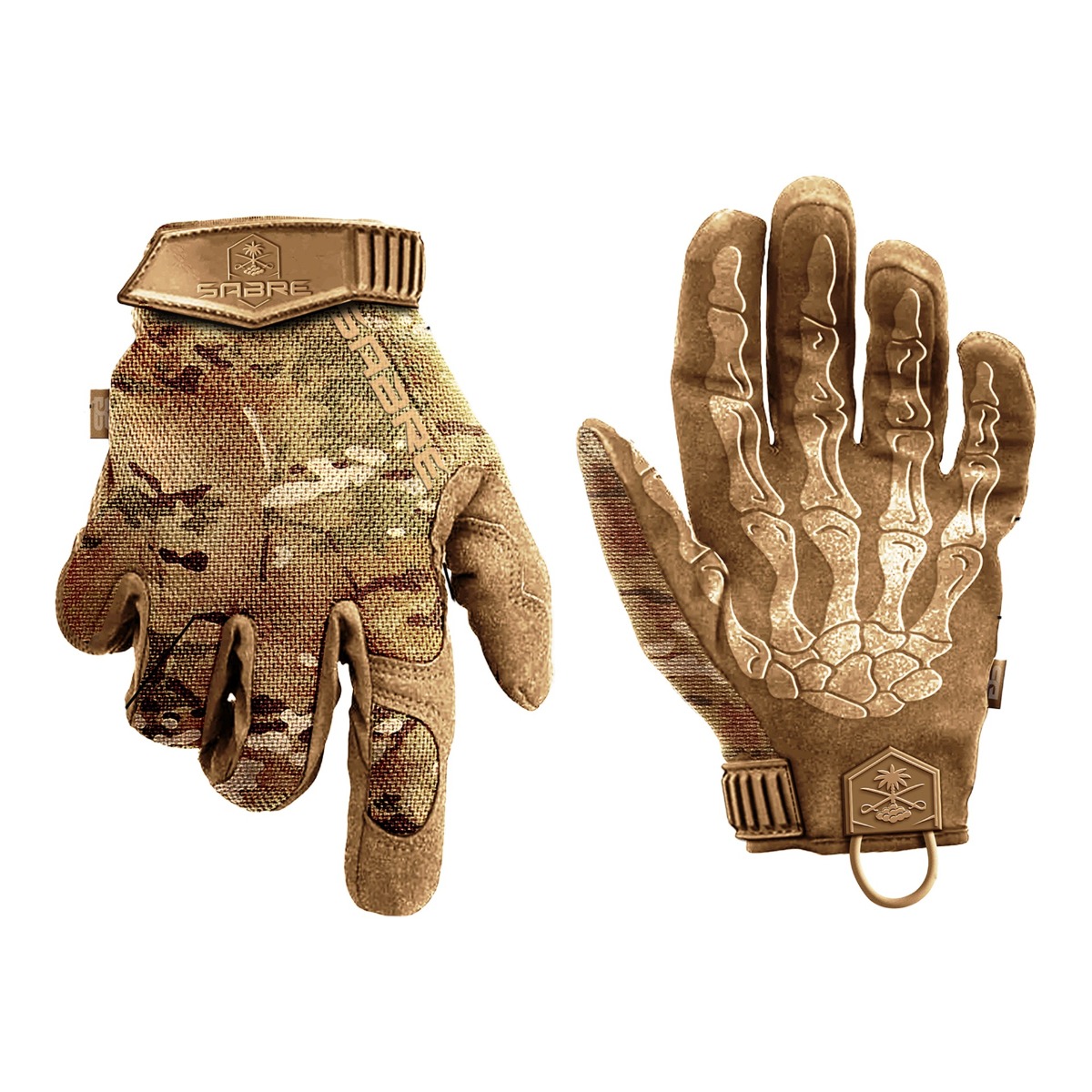 PSA "Sabre" Skeleton Glove, Multi-Cam - Large - Palmetto State Armory