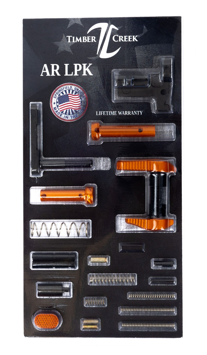 Timber Creek AR Lower Parts Kit, Orange - AR LPK OA - Timber Creek Outdoors