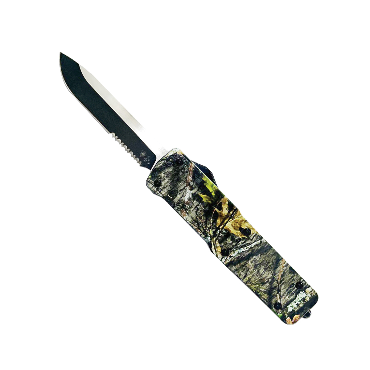 Templar Knife Premium Weighted Mossy Oak Folding/OTF Knife Drop Point, Mossy Oak Obsession - Templar Knife