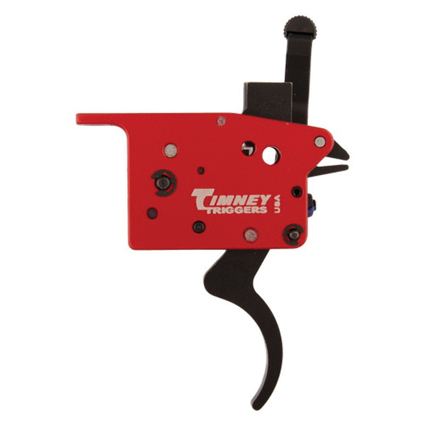 Timney Triggers Trigger Single-Stage Drop-In Black Shoe, Red - Timney Triggers
