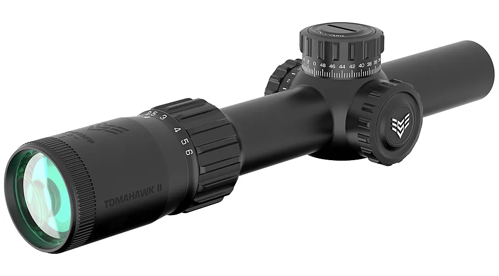 Swampfox Tomahawk II 1-6x24 SFP, Red Fiber Optic - THK16241-RF - Swampfox Optics