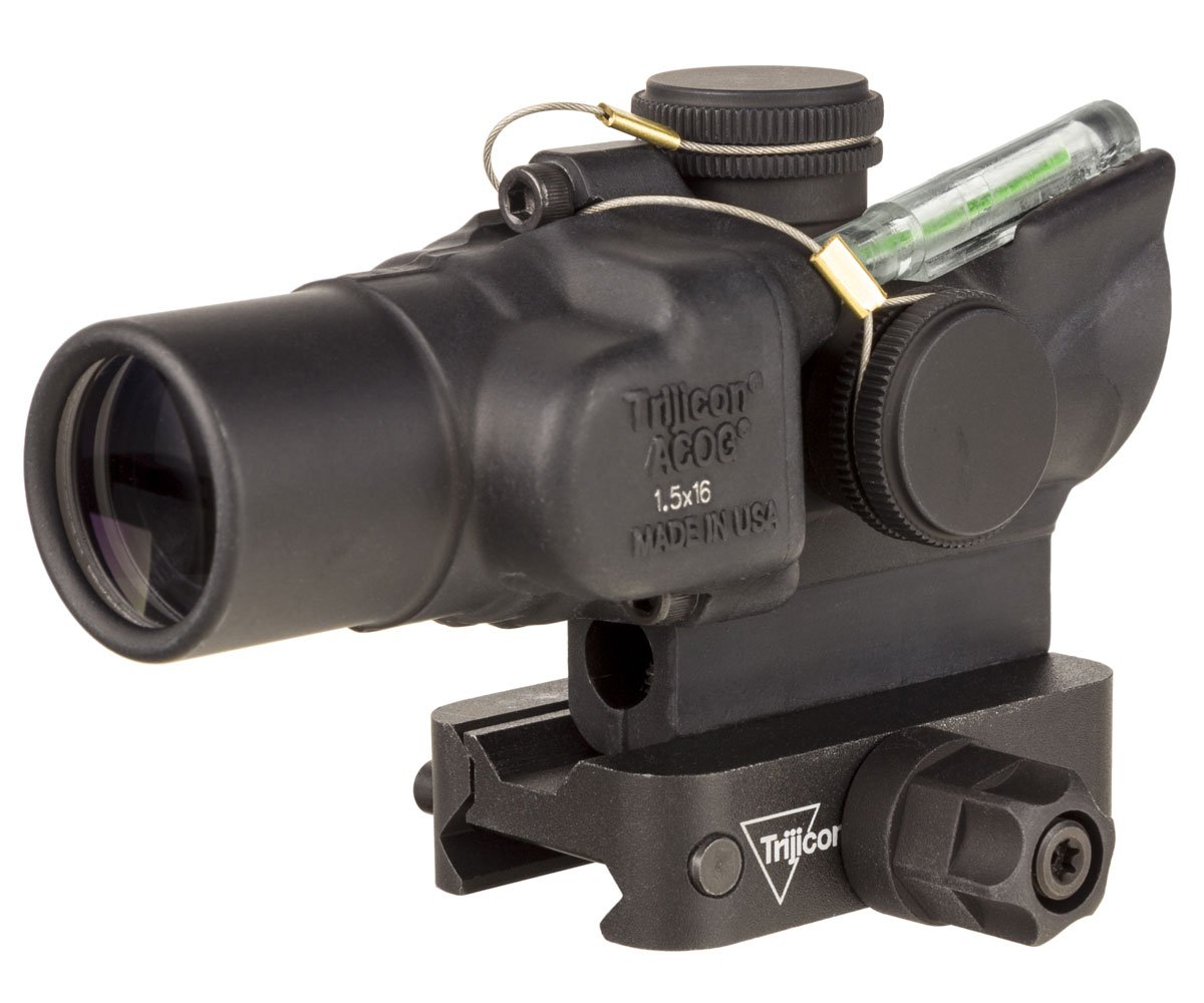 Trijicon ACOG Compact 1.5x16S Dual Illuminated Rifle Scope With Q-LOC Mount, Black - TA44-C-400329 - Trijicon