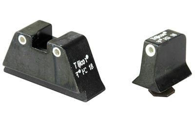 Trijicon Bright & Tough Suppressor Sights for Std Glocks, Green/Orange - GL201-C-600650 - Trijicon