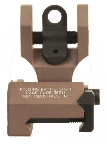 Troy Rear Folding BattleSight, FDE - SSIG-FBS-R0FT-00 - Troy Industries