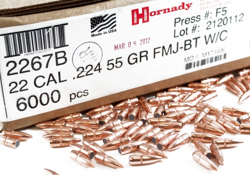 Hornady 22 Cal (.224) FMJ-BT Bullets w/c - 55gr - 6000ct  -2267B - Hornady