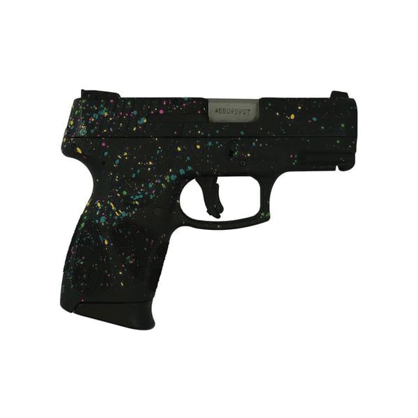 Taurus G2C Custom Multi Color Paint Splatter 9mm 3.20" 12rds, Black - Taurus
