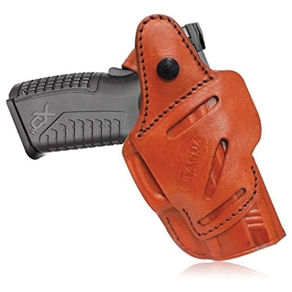 Tagua 4 in 1 Smith & Wesson J-Frame IWB Holster RH Leather, Brown - Tagua