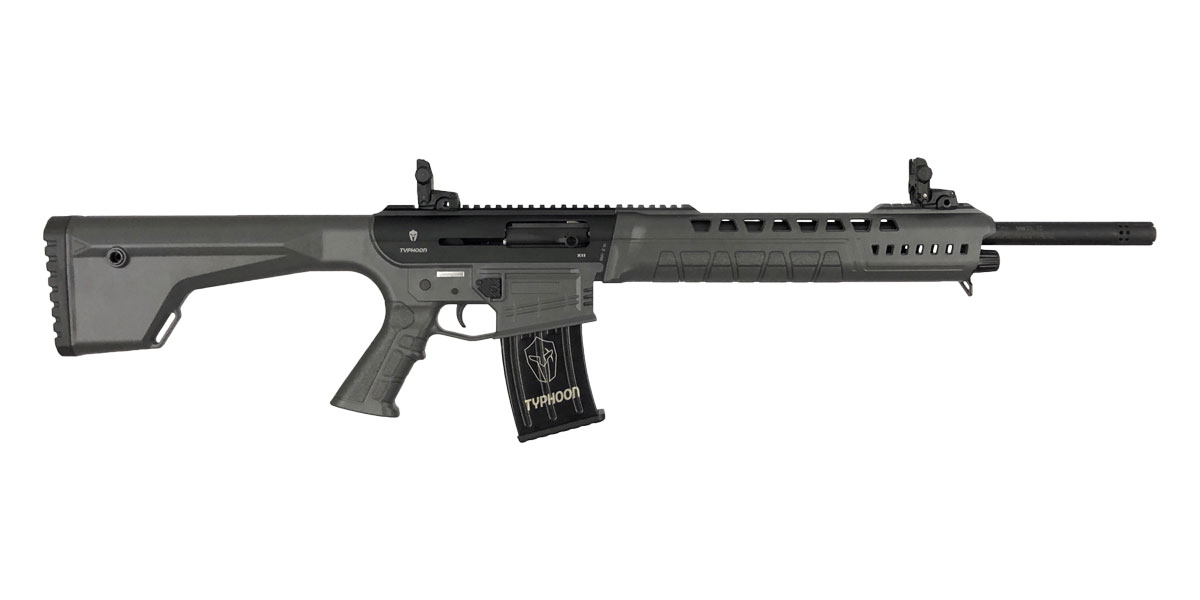 Typhoon Defense X-12 Semi Auto 12 Gauge AR Shotgun, Gray - GFX120301 - G-Force