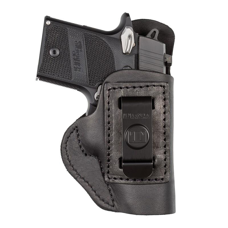 Tagua Super Soft Smith & Wesson Bodyguard 380 IWB Holster RH Leather, Black - Tagua