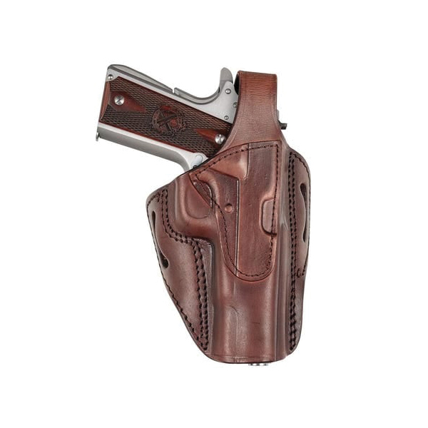 Tagua Texas 1836 Standoff OWB Holster RH Leather, Brown - Tagua