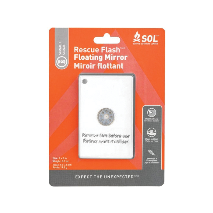 SOL Rescue Flash Floating Mirror, 2" - Sol