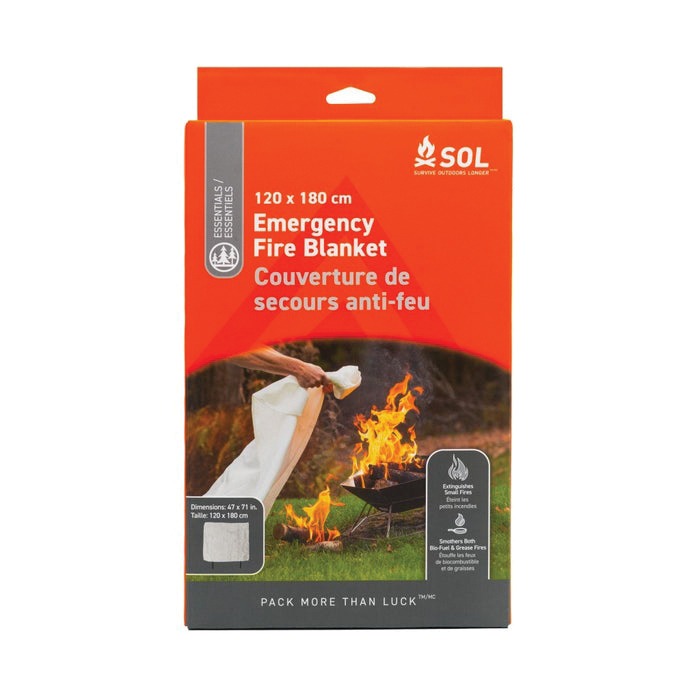 SOL 47" x 71" Emergency Fire Blanket - Sol