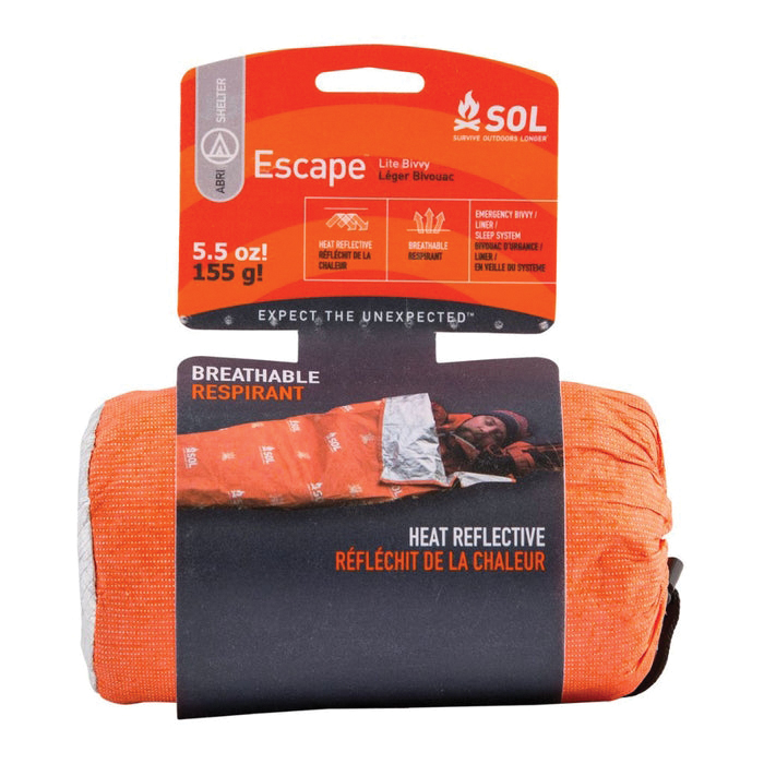 SOL 83" x 32" Escape Lite Bivvy, Orange - Sol