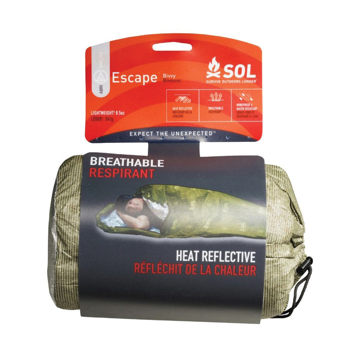 SOL 84" x 31" Escape Bivvy, OD Green - Sol