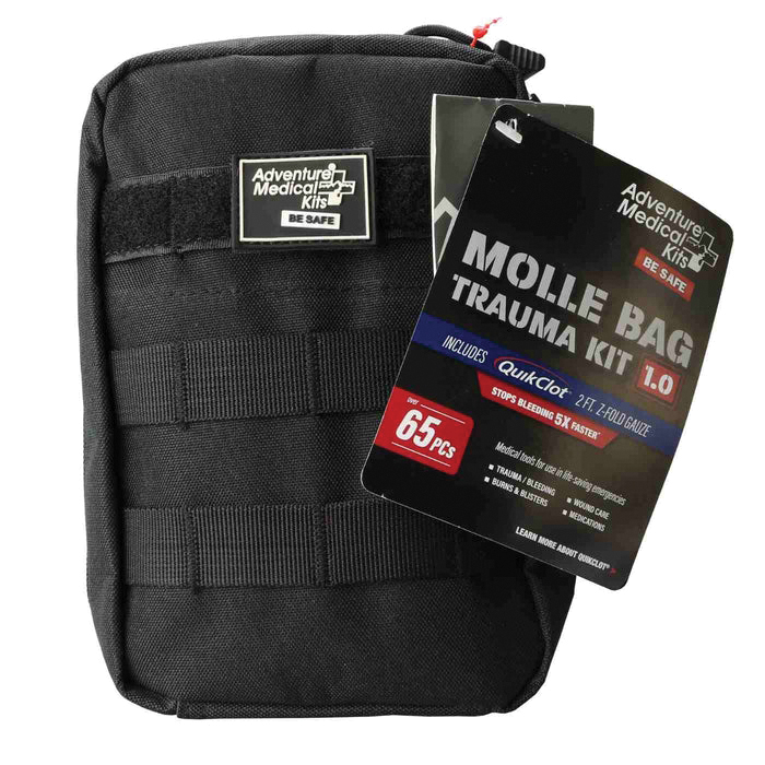 Adventure Medical Kits 1.0 Molle Bag Trauma Kit, Black - Adventure Medical Kits