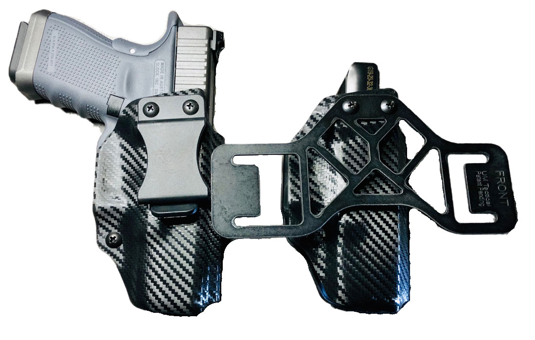 UM Tactical Qualifier RH IWB/OWB Holster For Sig P365 XL, Black - QU-SIG-365XL-RH