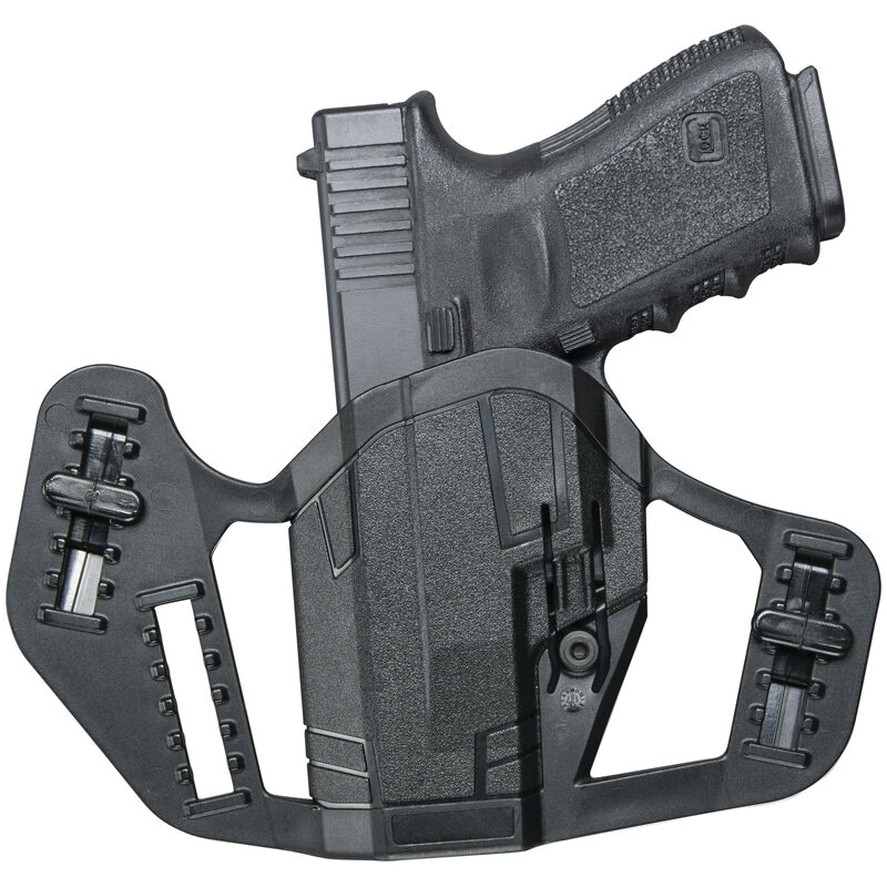 Uncle Mike's Apparition Smith & Wesson M&P Shield 9/40 OWB Holster Ambidextrous Synthetic, Black