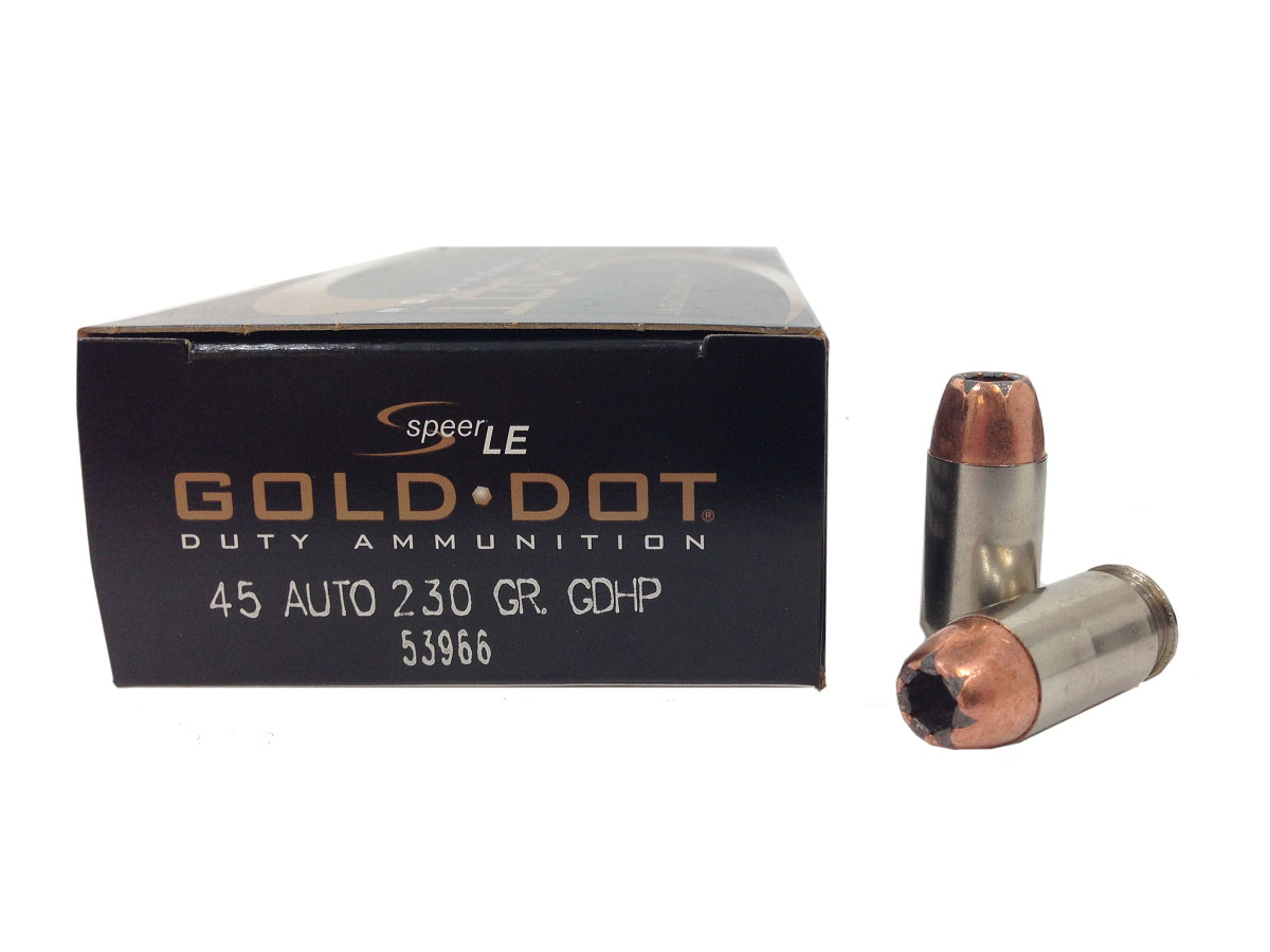 Speer 45 Auto/ACP 230gr Gold Dot Ammunition 50rds - 53966 - Speer
