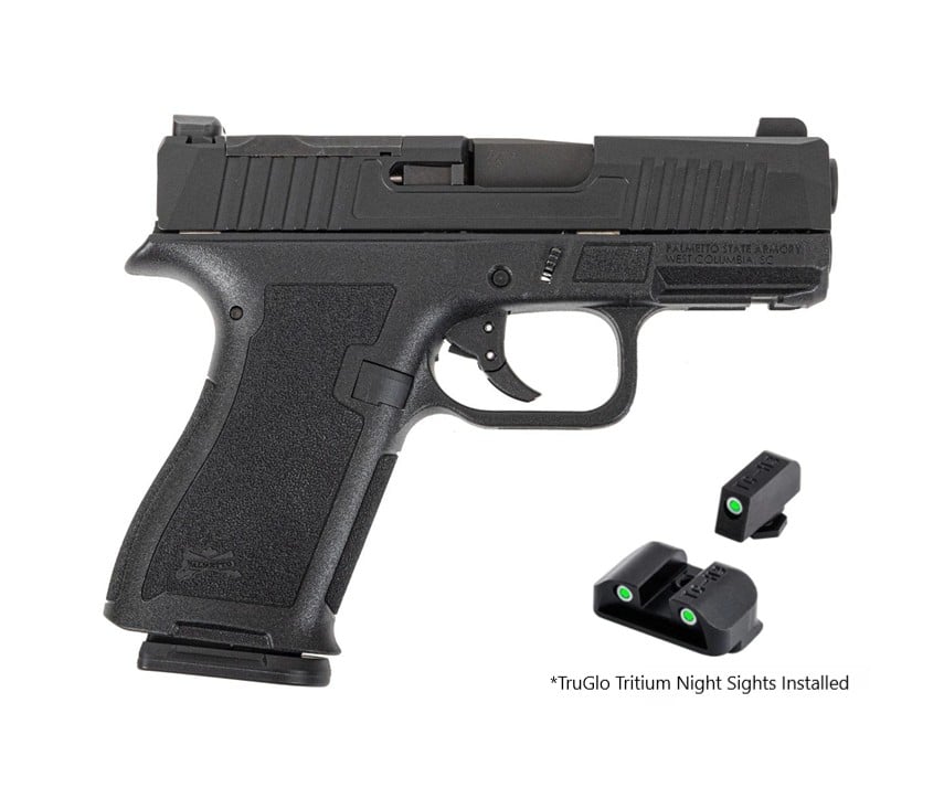 PSA Dagger Micro 9mm Pistol - Shield Cut With Night Sights, Black