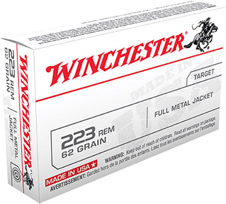 Winchester USA .223 Rem Ammo 62 Grain FMJ 20rds - USA223R3