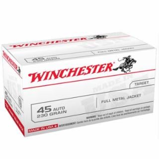 Winchester USA 45 Auto/ACP 230gr FMJ Ammunition 100rds - USA45AVP - Winchester
