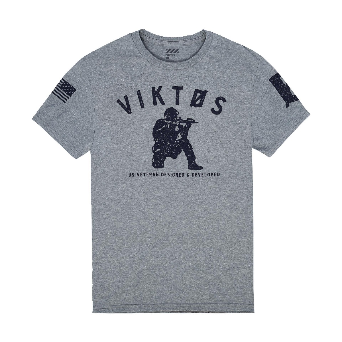 Viktos Varsity T-Shirt, Ash Heather - 2X-Large - Viktos
