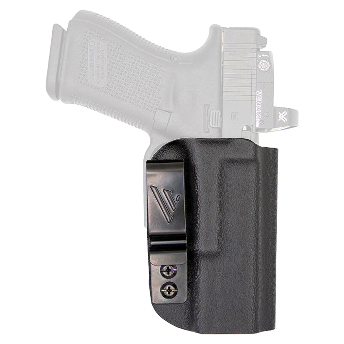 Versacarry Obsidian Essential Smith & Wesson M&P Shield IWB Holster Ambidextrous Polymer, Black - Versacarry