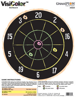 Champion VISICOLOR DARTBOARD(10/PK) 45825