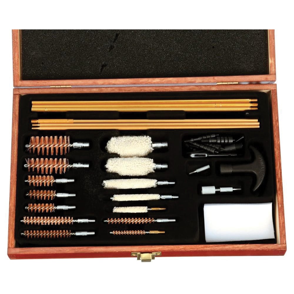 GunMaster .177 Caliber/.30 Cal/.22 Cal/.45 Cal/.410 Gauge/12 Gauge 42-Piece Universal Cleaning Kit