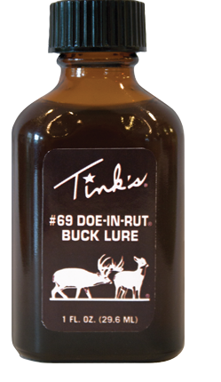 Tink's#69 Doe-In-Rut Buck Lure Glass Bottle W6380 - Tinks