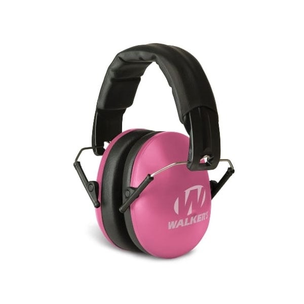 Walkers Game Ear 23 dB Over the Head Folding Muff, Pink - GWPYWFM2PNK - Walkers Game Ear
