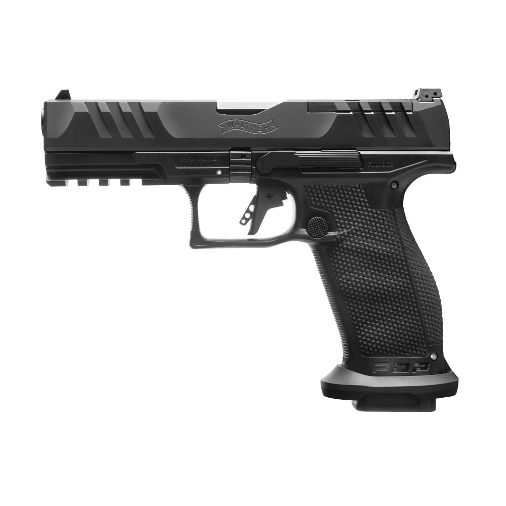 Walther PDP Pro-E OR 9mm 4.5" 18rd Full Size Pistol, Black - 2884950 - Walther