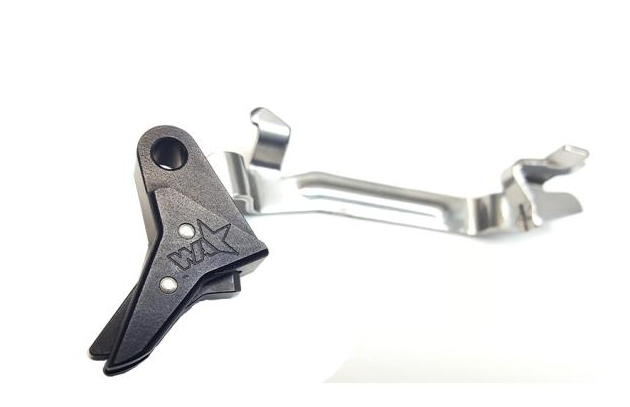 Wheaton Arms Glock Gen 1-4 Pro Carry Trigger, Black Shoe, Silver Safety - Wheaton Arms